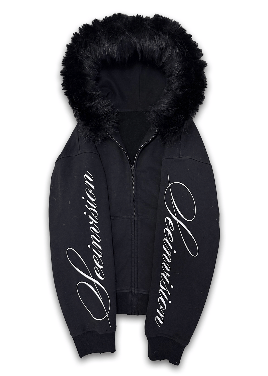 "Indifference" Fur Hoodie