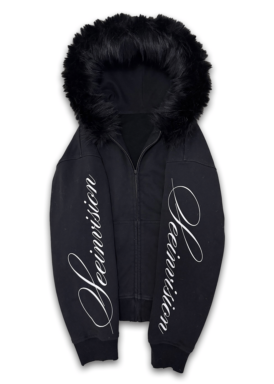 "Indifference" Fur Hoodie